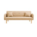 muebles de sala sofa bratislava 2 puestos beige cuerina 160x70x85 cm muebles de lujo salabin 1123 madecentro