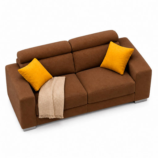 muebles de sala sofa calixto 2 puestos negro tela anti fluidos 160x80x80 cm muebles de lujo sofabin40 madecentro