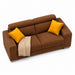 muebles de sala sofa calixto 2 puestos negro tela anti fluidos 160x80x80 cm muebles de lujo sofabin40 madecentro