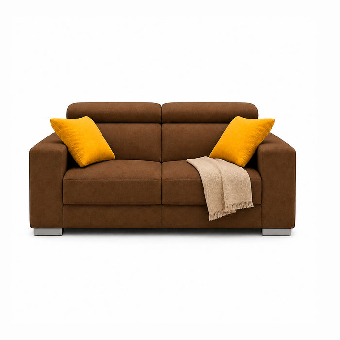 muebles de sala sofa calixto 2 puestos negro tela anti fluidos 160x80x80 cm muebles de lujo sofabin40 madecentro