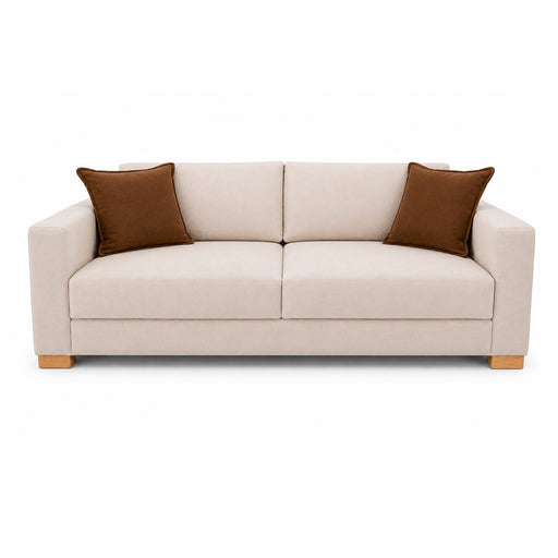muebles de sala sofa callidora 3 puestos color beige en tela anti fluidos 220x95x80 cm muebles de lujo sofabin010918 madecentro