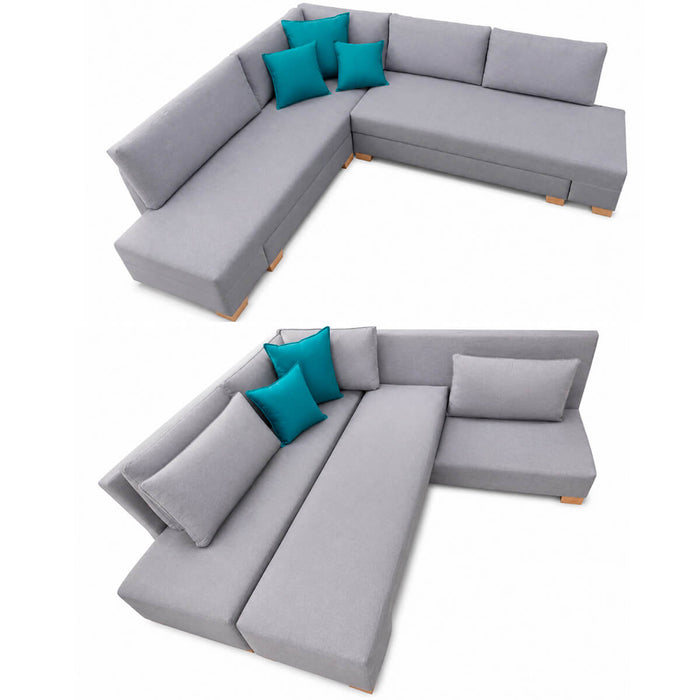 muebles de sala sofa cama en l izquierdo tito tela en poliester anti fluidos color gris 288x88x83 cm muebles de lujo salabindel 112 madecentro