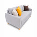 muebles de sala sofa catalina 2 puestos multicolor tela anti fluidos 160x75x75 cm muebles de lujo sofabin15 madecentro