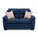 muebles de sala sofa copenhague 2 puestos azul tela anti fluidos 150x88x80 cm muebles de lujo salabin 1128 madecentro