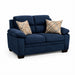 muebles de sala sofa copenhague 2 puestos azul tela anti fluidos 150x88x80 cm muebles de lujo salabin 1128 madecentro
