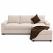 muebles de sala sofa en l derecho zion en tela poliester anti fluidos color beige 250x85x80 cm muebles de lujo secenl11385 madecentro