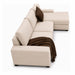 muebles de sala sofa en l derecho zion en tela poliester anti fluidos color beige 250x85x80 cm muebles de lujo secenl11385 madecentro