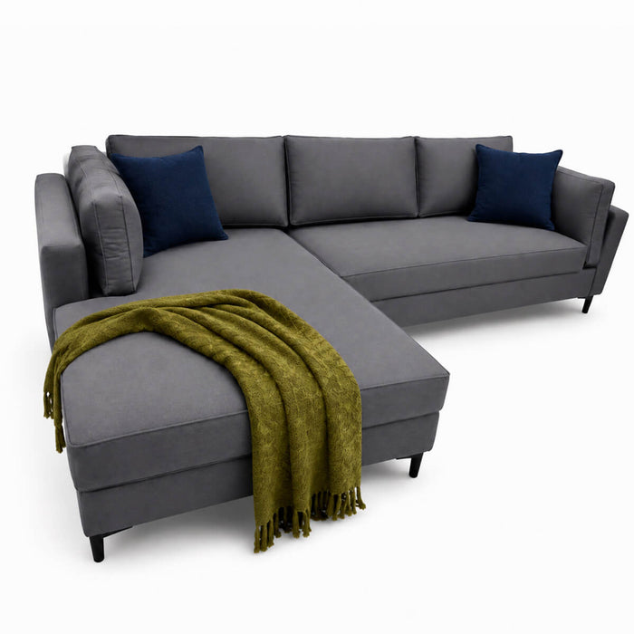 muebles de sala sofa en l izquierdo jamy en tela poliester anti fluidos color gris 300x86x75 cm muebles de lujo salabin1108izq madecentro