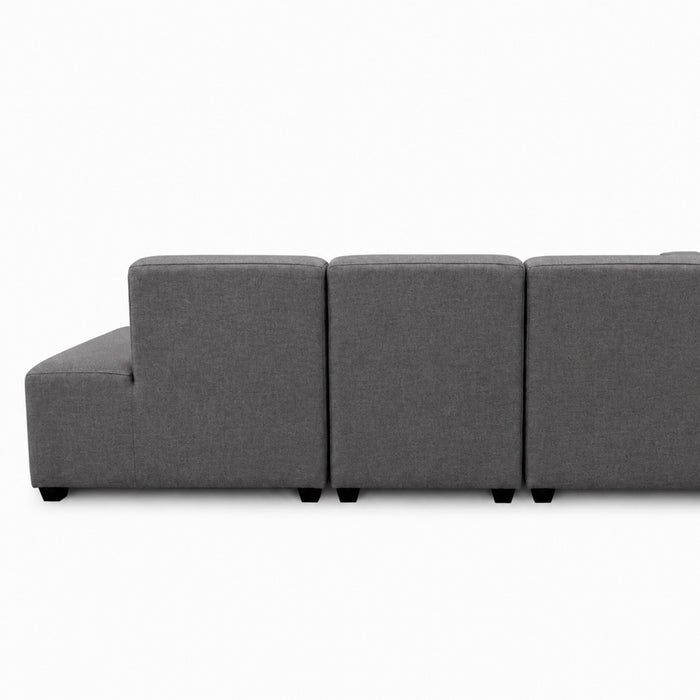 muebles de sala sofa en l izquierdo sisco en tela poliester anti fluidos color gris 220x130x90 cm muebles de lujo salabin 1084 madecentro