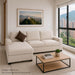 muebles de sala sofa en l izquierdo zion en tela poliester anti fluidos color beige 250x85x80 cm muebles de lujo secenl11384 madecentro