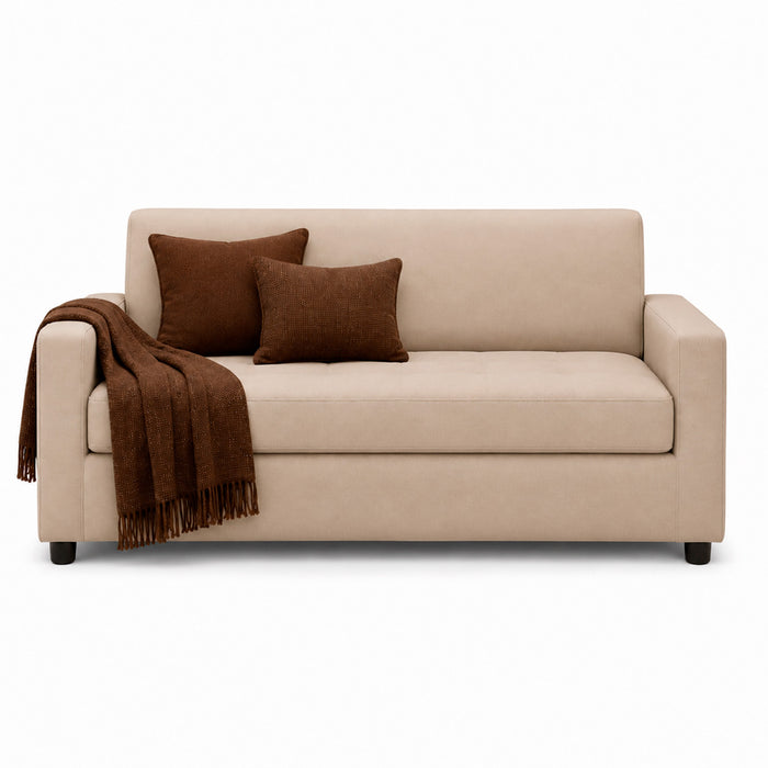 muebles de sala sofa liam 3 puestos beige microfibra anti fluidos 186x80x80 cm muebles de lujo salabin 1088 madecentro
