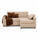 muebles de sala sofa liam 3 puestos beige microfibra anti fluidos 186x80x80 cm muebles de lujo salabin 1088 madecentro