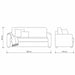 muebles de sala sofa liam 3 puestos negro microfibra anti fluidos 186x80x80 cm muebles de lujo salabin 1090 madecentro