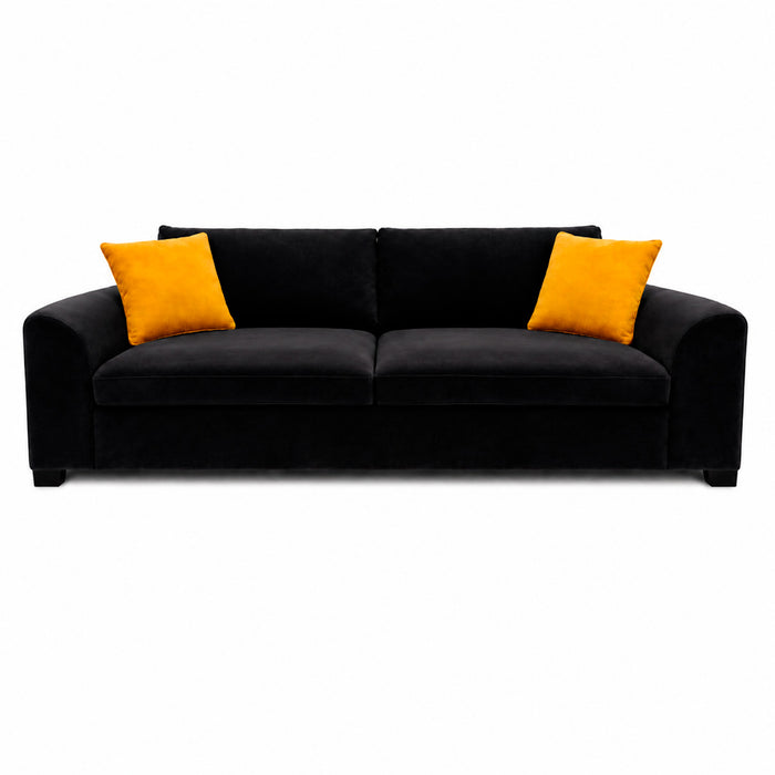 muebles de sala sofa tiago 4 puestos negro tela pet friendly anti fluidos 240x85x75 cm muebles de lujo bindelux996 madecentro