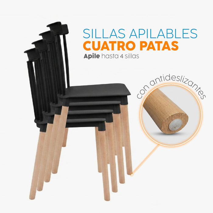 muebles oficina escritorio silla de diseno dylan negro bonno rs340955 madecentro