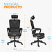 muebles oficina escritorio silla escritorio con cabecero reposapies evox negro bonno rs210258 madecentro