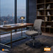 muebles oficina escritorio silla escritorio ejecutiva gris gris fox bonno rs134920 madecentro