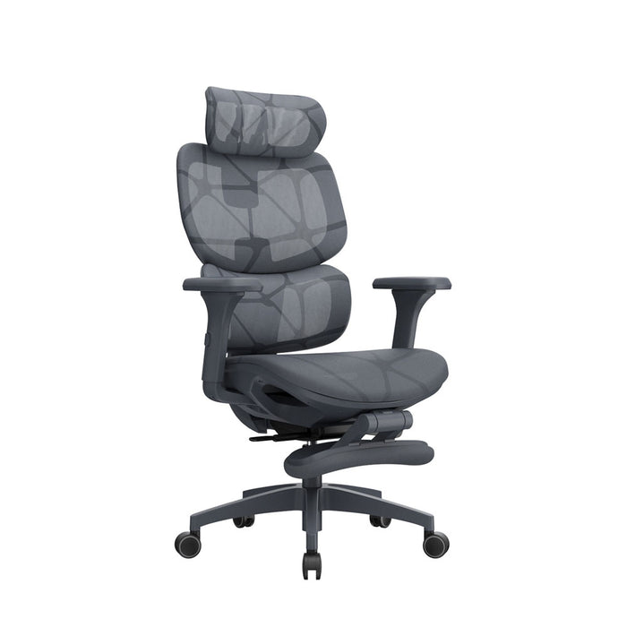muebles oficina escritorio silla escritorio ergonomica gris reposapies sam bonno rs241522 madecentro