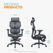 muebles oficina escritorio silla escritorio ergonomica gris reposapies sam bonno rs241522 madecentro