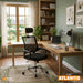 muebles oficina escritorio silla escritorio giratoria con cabecero negro atlantis bonno rs121902 madecentro