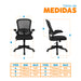 muebles oficina escritorio silla escritorio giratoria negro evok bonno rs210242 madecentro