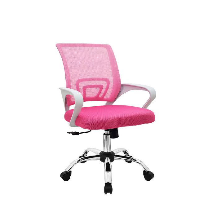 muebles oficina escritorio silla escritorio giratoria rosada atlantis bonno rs121918 madecentro