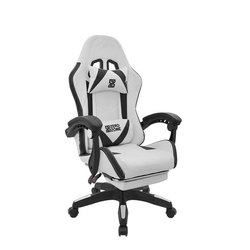muebles oficina escritorio silla gamer con reposapies blanco negro play bonno rs213052 madecentro