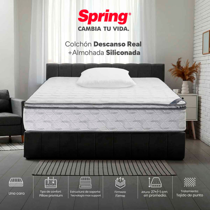 mueblesparahabitacioncolchonspringdescansorealsemidoble120x190cm+setalmohadasiliconada30205910madecentro1