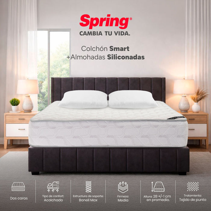 mueblesparahabitacioncolchonspringsmart160x190gratissetalmohadassiliconadas30207746mpmadecentro