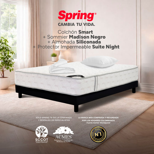 mueblesparahabitacioncombocolchonspringsencillo100x190cmbasecamaalmohadaprotector30207753mpmadecentro