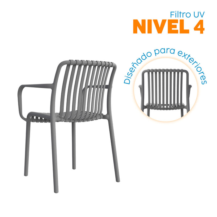 muebles sillas silla auxiliar fija nard cb gris filtro uv bonno rs341978 mp madecentro