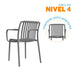 muebles sillas silla auxiliar fija nard cb gris filtro uv bonno rs341978 mp madecentro