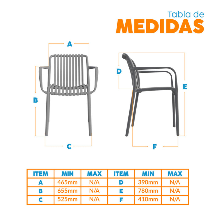muebles sillas silla auxiliar fija nard cb gris filtro uv bonno rs341978 mp madecentro