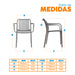 muebles sillas silla auxiliar fija nard cb gris filtro uv bonno rs341978 mp madecentro