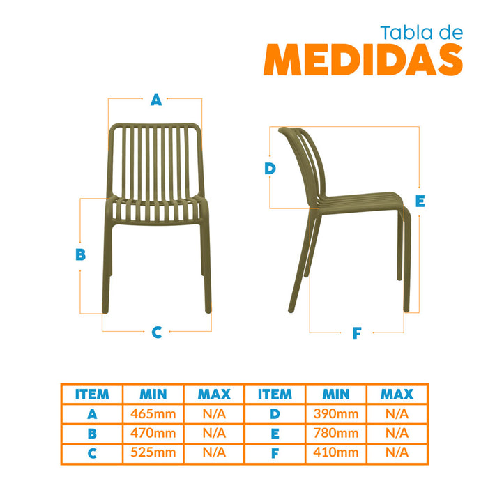muebles sillas silla auxiliar fija nard sb verde claro filtro uv bonno rs341974 mp madecentro