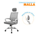 muebles sillas silla de escritorio cabecero atlantis gris blanco bonno rs121912 mp madecentro