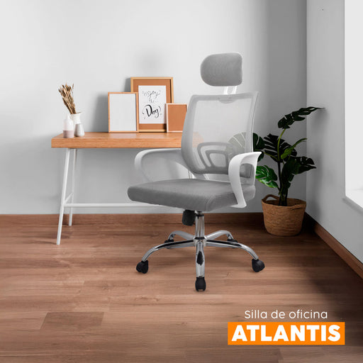 muebles sillas silla de escritorio cabecero atlantis gris blanco bonno rs121912 mp madecentro