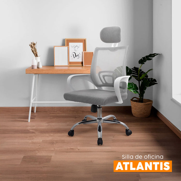 muebles sillas silla de escritorio cabecero atlantis gris blanco bonno rs121912 mp madecentro