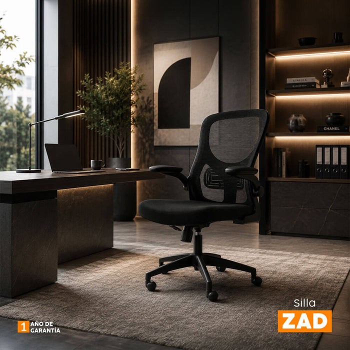 muebles sillas silla de escritorio zad negro bonno rs210730 mp madecentro