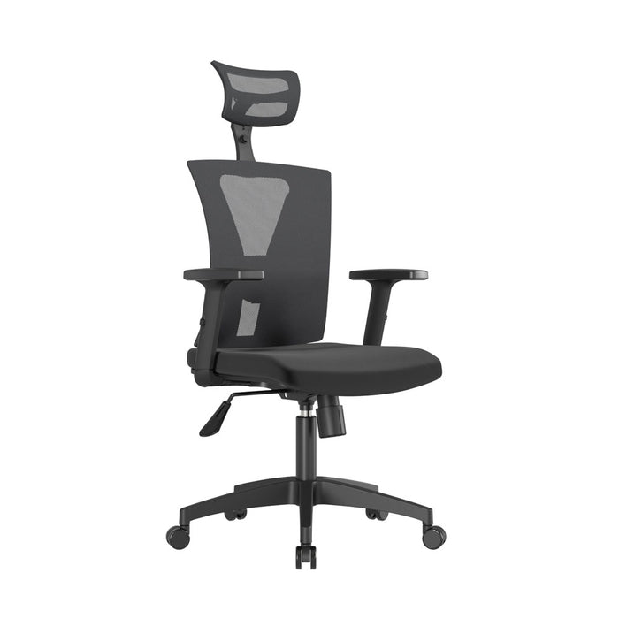 muebles sillas silla escritorio ergonomica niza cabecero negro bonno rk535812 mp madecentro