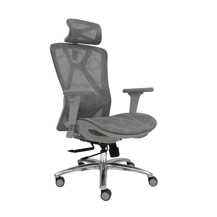 muebles sillas silla escritorio gris cabecero levi plus ii bonno rs241835 mp madecentro