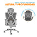 muebles sillas silla escritorio gris cabecero levi plus ii bonno rs241835 mp madecentro
