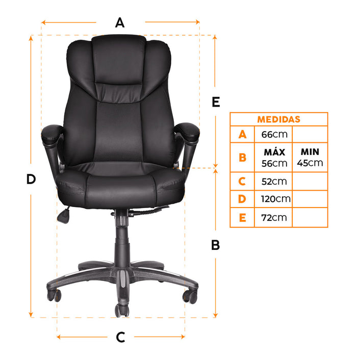 muebles sillas sillon escritorio city sg cabecero negro bonno rs212390 mp madecentro