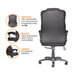 muebles sillas sillon escritorio city sg cabecero negro bonno rs212390 mp madecentro