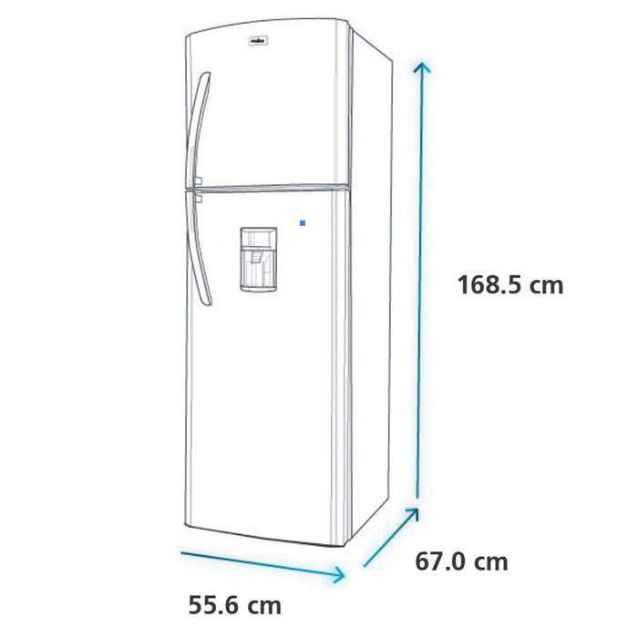Nevera No Frost Mabe de 267 litros en acabado Black Steel