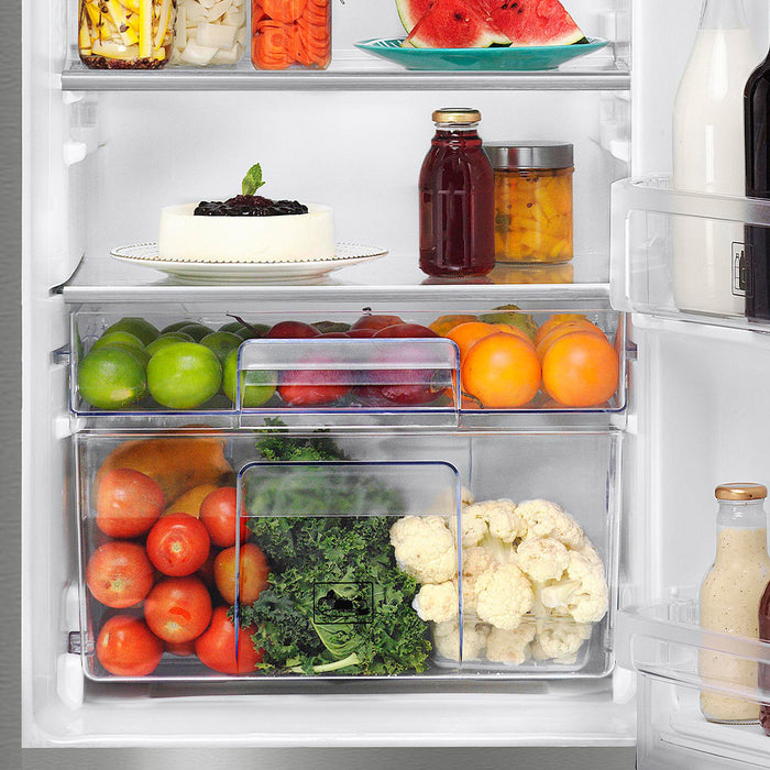 Nevera No Frost Mabe de 313 litros en acabado Platinum