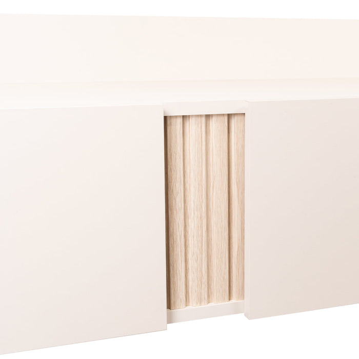 Panel de Tv Isolde, Capri y Fresno Europeo, con Espacio Para Televisor de Hasta 70 Pulgadas