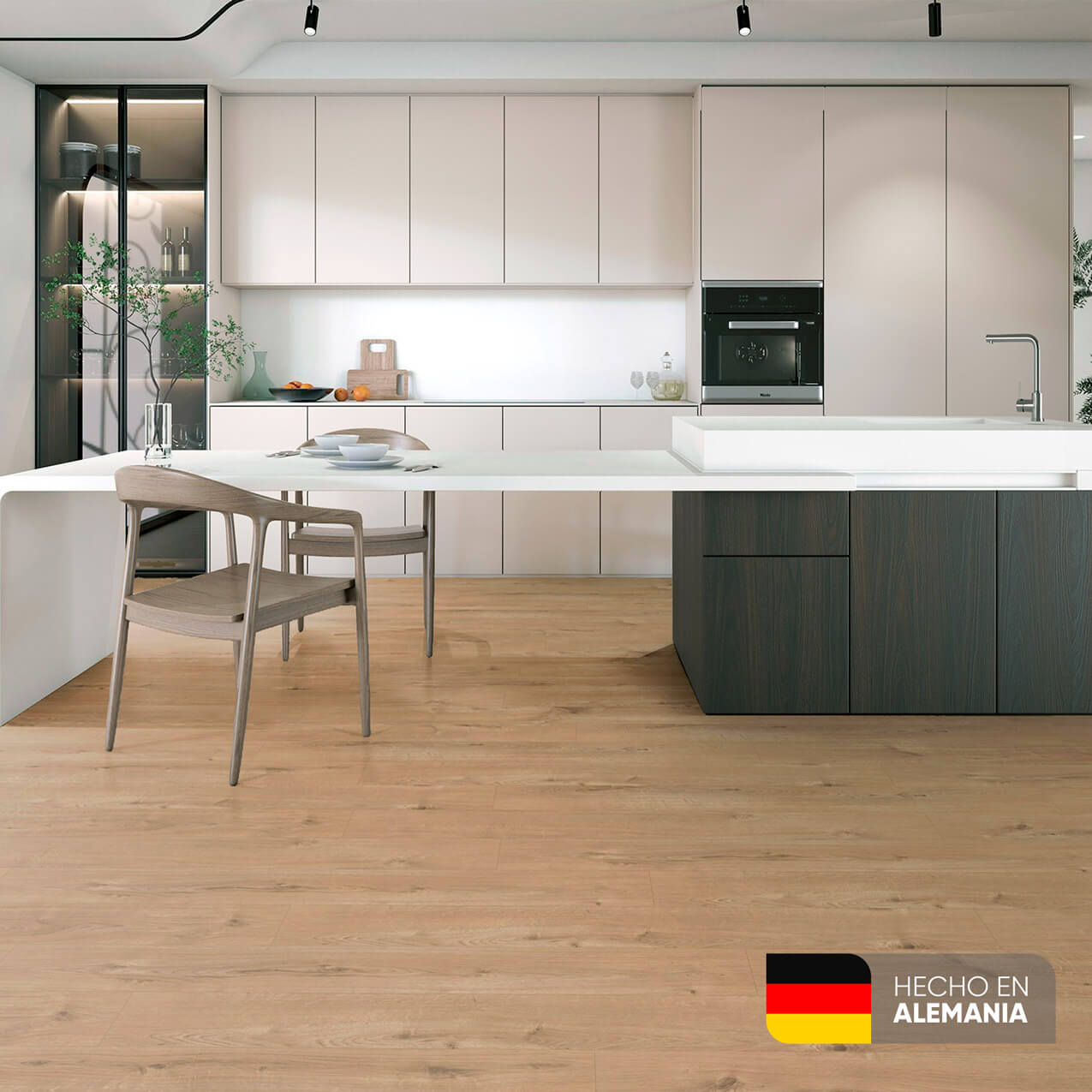 Piso Laminado Roble Bosque 7mm marca Kronospan