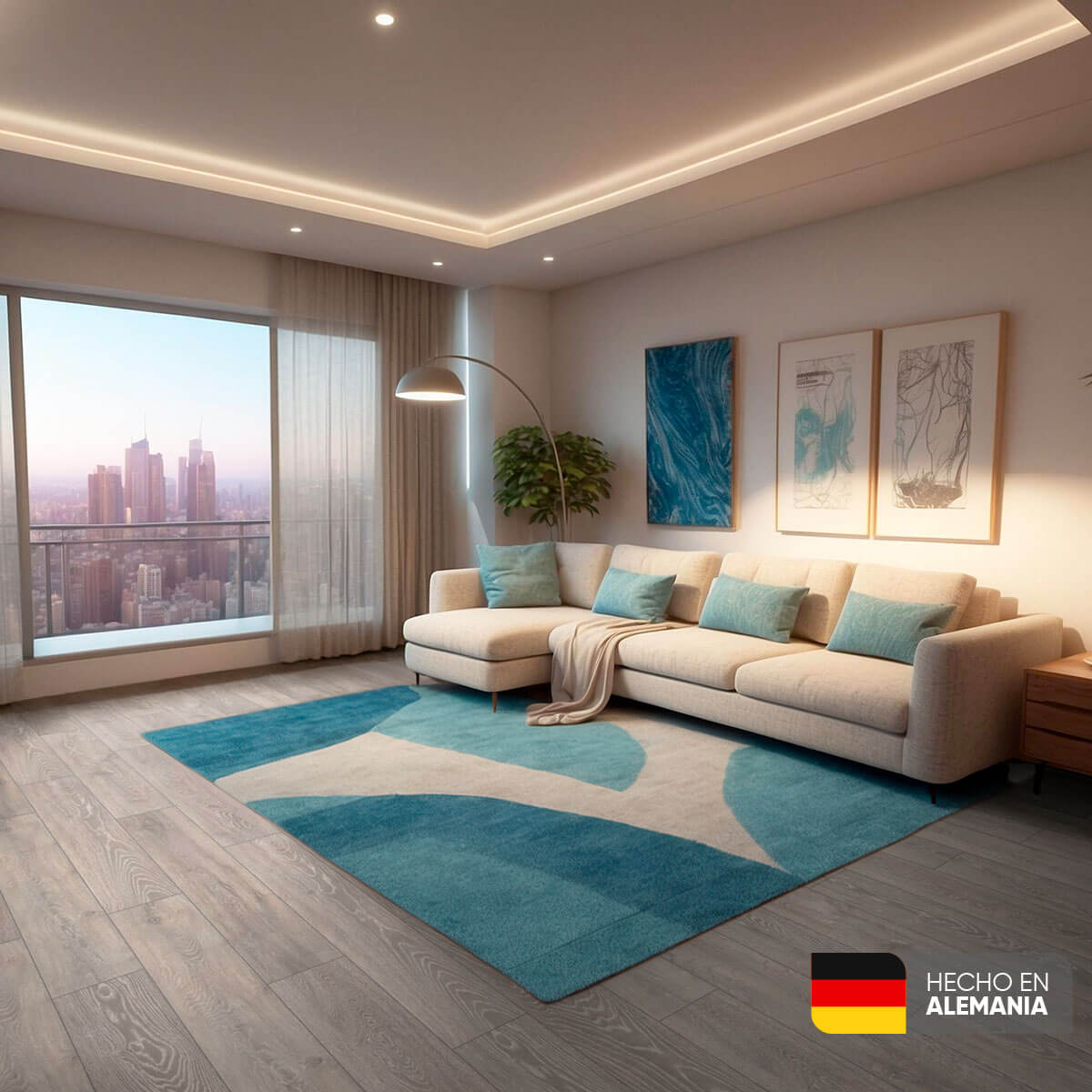 Piso Laminado Roble Humo de 7mm marca Kronospan