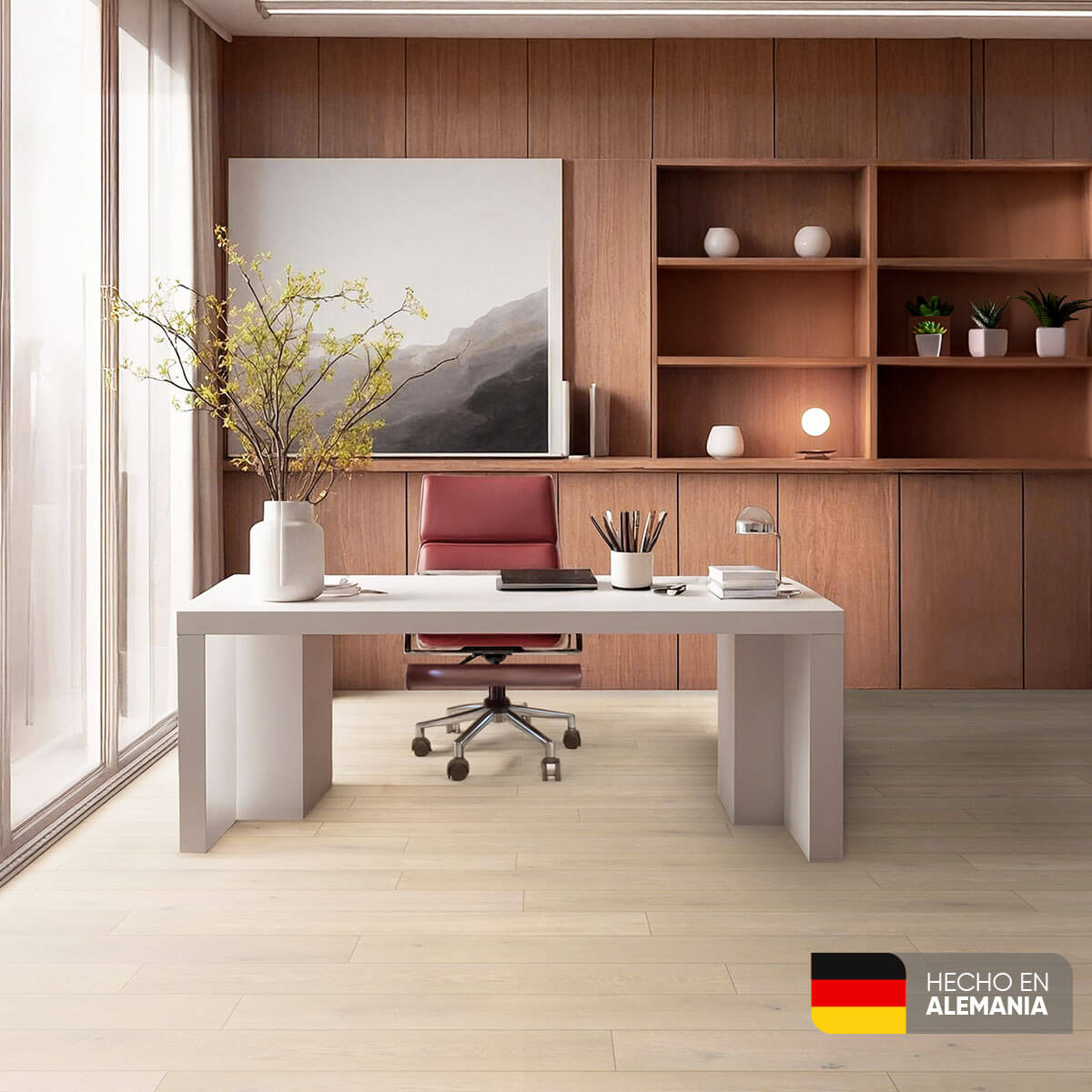 Piso Laminado Roble Pistacho de 7 mm marca Kronospan